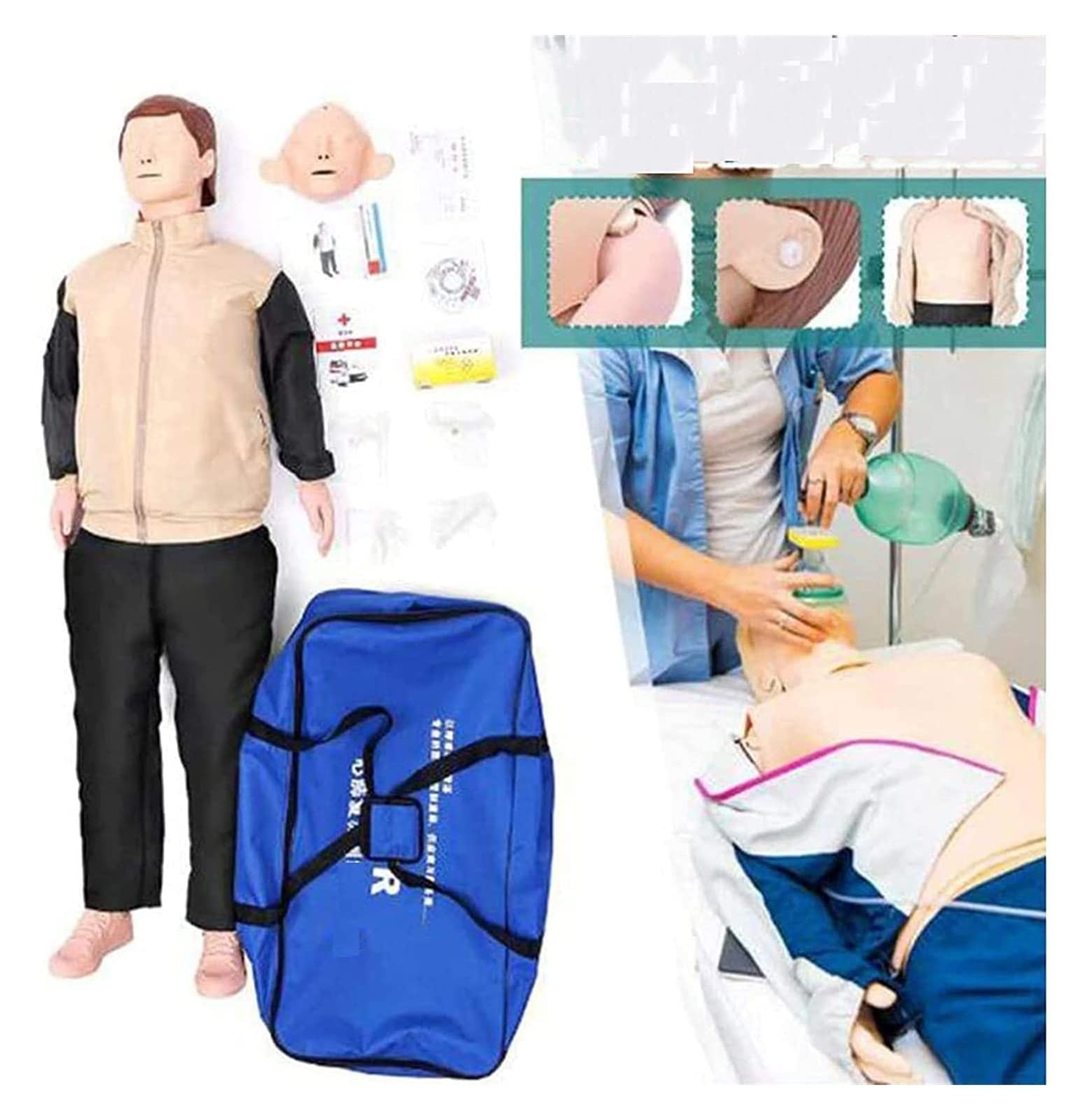 Amazon.co.jp: CPR シミュレーター トレーニング モデル キット、心肺